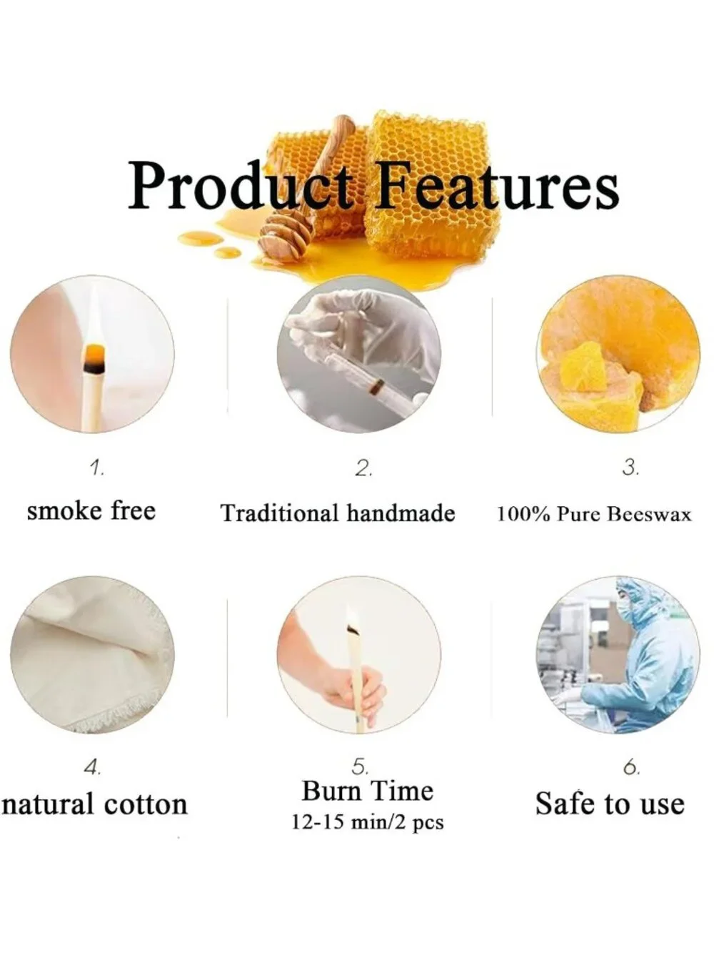 [NEW] Ear Wax Removal Kit Natural Ear Cleaning Set Natural Beeswax